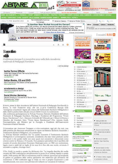 Articolo Abitare a Roma